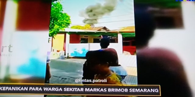Video Detik-detik Gudang Amunisi Brimob Semarang Meledak, Warga Histeris  Ketakutan