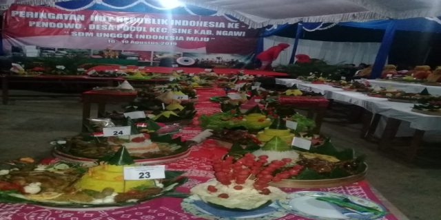 Peringatan 17-an Lomba Panggang Bucu di Ngawi