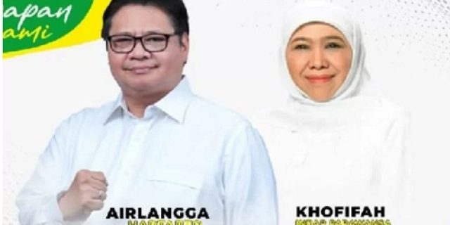 Foto Airlangga-Khofifah Beredar di Sejumlah Videotron Kota Surabaya Jatim, Pengamat: Itu Langlah Cerdas, Baik Untuk Edukasi Publik