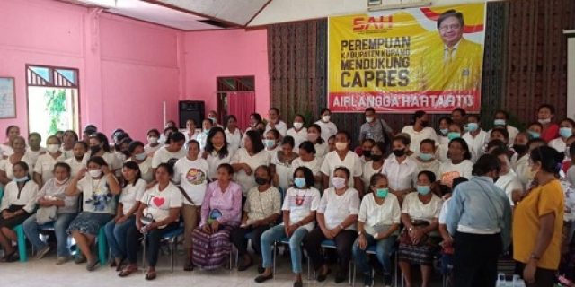Relawan Perempuan di Kupang Deklarasi Airlangga Hartarto Capres 2024