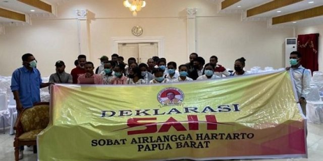 Relawan ‘Sobat Airlangga Hartarto’ Manukwari Papua, Dukung AH Maju Capres 2024