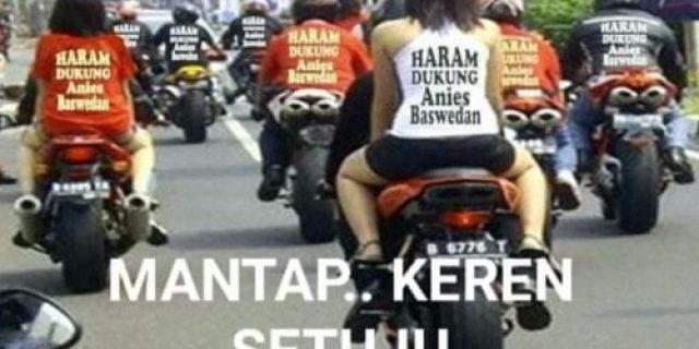 Unggahan Foto Geng Motor “Haram Dukung Anies Baswedan”, Roy Suryo Pastikan Hoax
