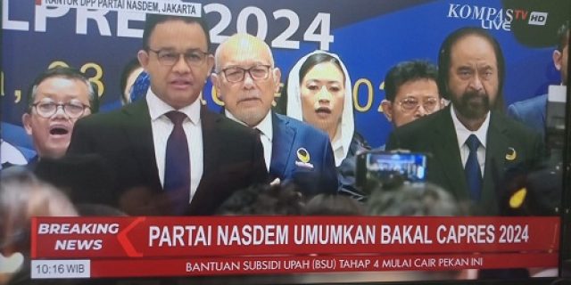 Pasca Deklarasi, Serangan Ke Anies Makin Masif. Waspadalah!