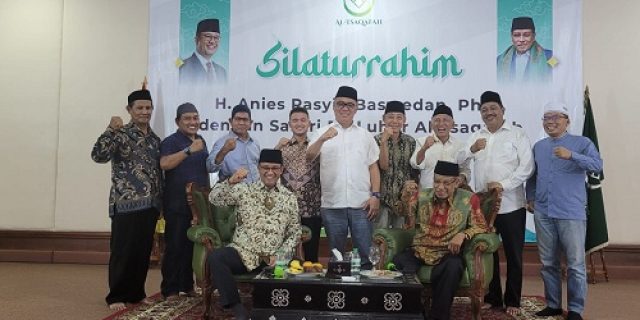 Silaturahmi Anies Baswedan di PP Luhur Al-Tsaqafah Bersama Abuya K.H. Said Aqil Siroj