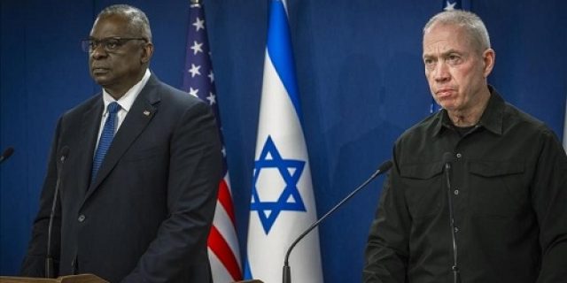 AS dan kepala pertahanan Israel membahas Gaza