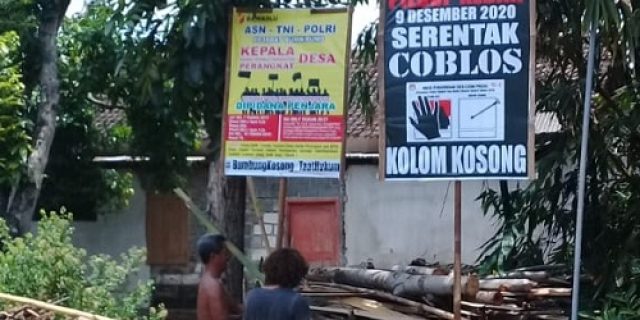 Banyak Banner Gambar BuKos Yang Hilang, Relawan Lapor Kepolisian Dan Mulai Tingkatkan Penjagaan