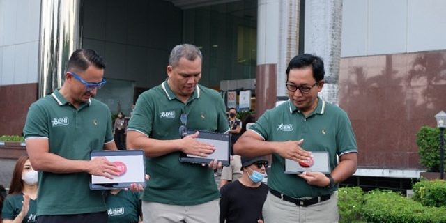Semarak HUT Ke-76 BNI fo Stronger Indonesia, BNI Wilayah 06 Gelar FunWalk dan Exhibition Tenis Meja