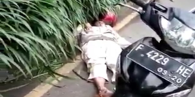 Ngeri, Warga Bogor Diduga Penderita Corona Tergeletak Meninggal Dipinggir Jalan