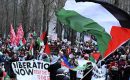 Ribuan orang berunjuk rasa di Brussel untuk mendukung Palestina