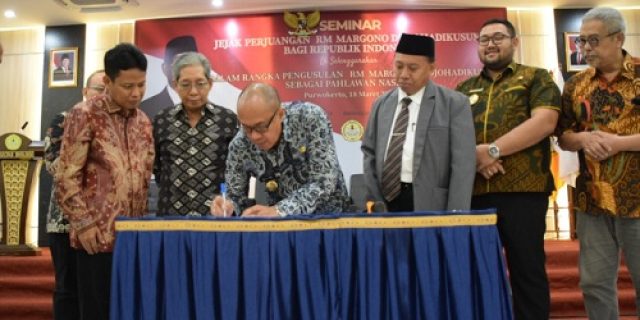 Bupati Banyumas Dukung Pengusulan RM Margono sebagai Pahlawan Nasional