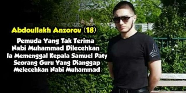 Pemuda Itu Ditembak Mati Ditempat, Setelah Memenggal Kepala Guru Yang Menghina Nabi Muhammad