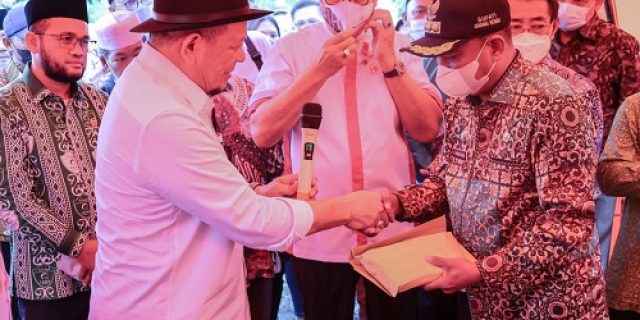 Kunker ke Sumut, LaNyalla Resmikan Asrama Tahfidz dan Kunjungi Korban Banjir Serdang Bedagai