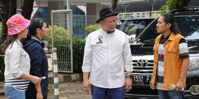 Saat Bang LaNyalla ‘Sowan’ ke Pasar Makmur di Sinetron Amanah Wali