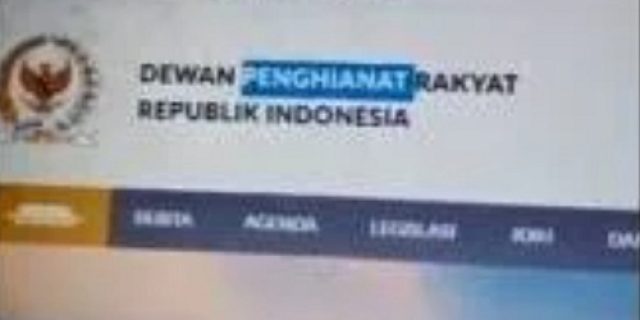 Situs DPR Diserang Hacker, DPR Diubah Jadi “Dewan Pengkhianat Rakyat”