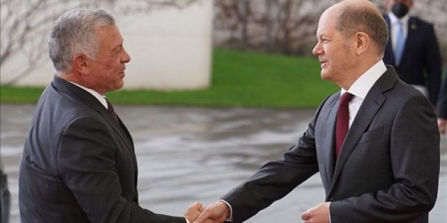 Kanselir Jerman Olaf Scholz tiba di Yordania untuk bertemu dengan Raja Abdullah