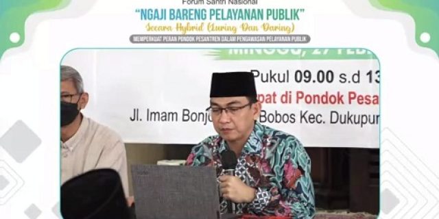 Ombudsman RI Ajak Ponpes Ikut Serta dalam Pengawasan Pelayanan Publik