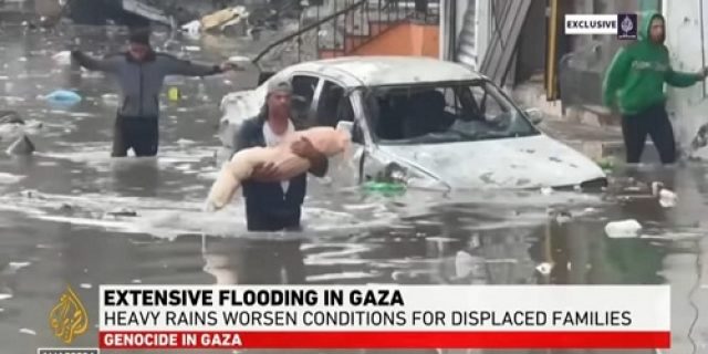 Krisis di Gaza diperburuk oleh hujan