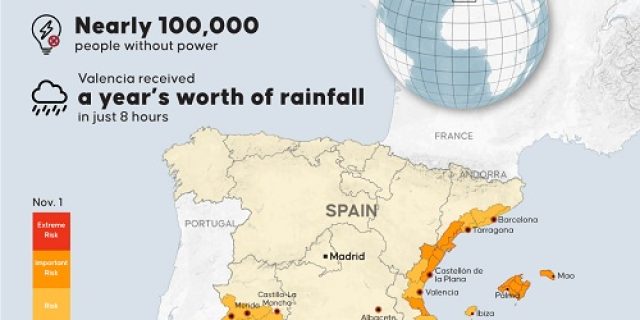 Info Grafis: Banjir di Spanyol, Salah satu bencana badai terburuk di Eropa
