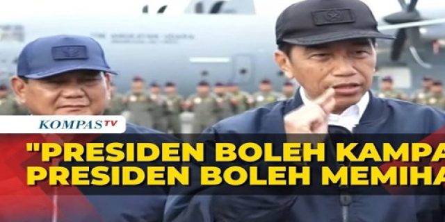 Presiden Jokowi: “Saya Boleh Memihak”