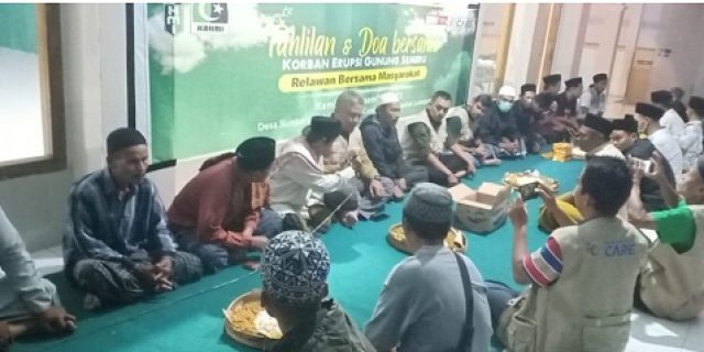 KAHMI Jatim Dan Indonesia Care Fasilitasi Mitigasi Spiritual Korban Semeru