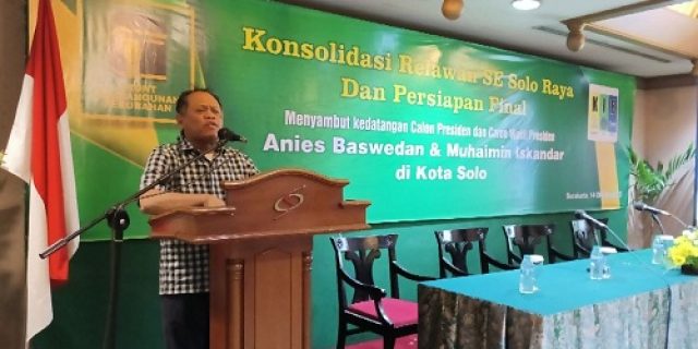 Front Pembangunan Perubahan dan KIB Konsolidasi Relawan se-Solo Raya