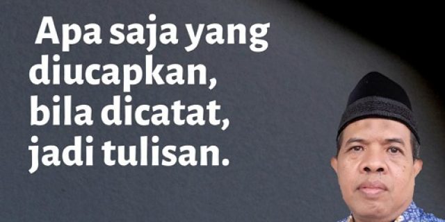 Menulis Dulu dan Kini