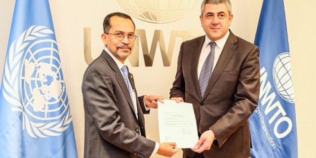 Dubes Muhammad Najib Serahkan Surat Kepercayaan Sebagai Wakil Tetap RI Ke Sekjen UNWTO