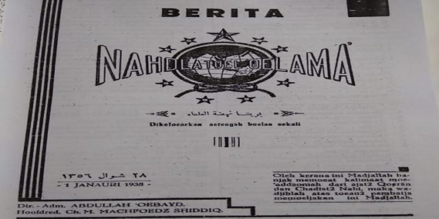 Aliran Anti Arab : Sudah Muncul di Berita Nahdlatoel Oelama 1938