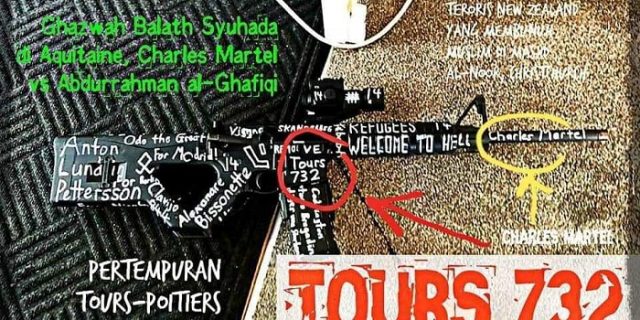 Inilah Makna Tulisan Grafiti Senapan Teroris Masjid New Zealand