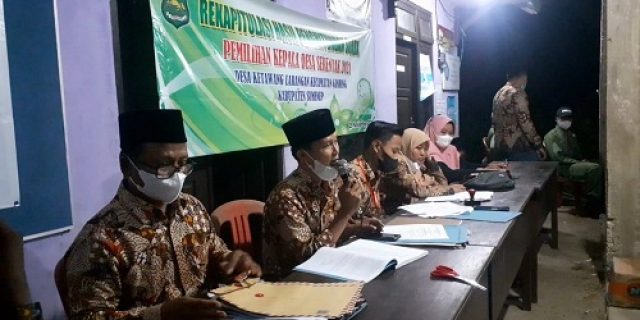 Pilkades Desa Ketawang Larangan Kecamatan Ganding, Sukses Digelar