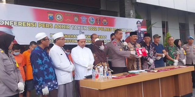 Polres Pamekasan Sampaikan Hasil Ungkap Kasus dan Capaian Kinerja Selama Tahun 2022