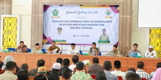 Pidie Menuju Zero Desa Tertinggal 2024