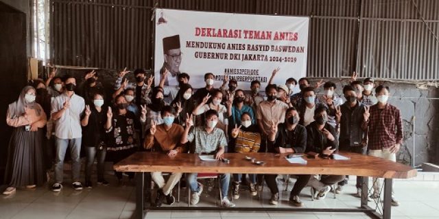 Relawan Teman Anies Deklarasikan Anies Baswedan Gubernur DKI Jakarta 2 Periode