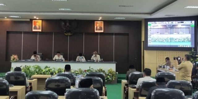 Paripurna Penyampaian Nota Penjelasan LKPJ Bupati Pamekasan TA 2020