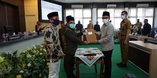 Paripurna Penetapan Perda Tentang Pertanggungjawaban Pelaksanaan APBD TA 2019