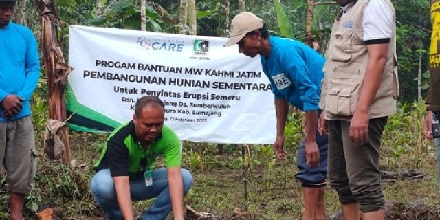 KAHMI Jatim Bangun Hunian Sementara dan Pemulihan Ekonomi Untuk Korban Semeru