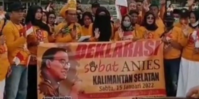 Deklarasi Relawan “Sobat Anies” Kalimantan Selatan Bergelora