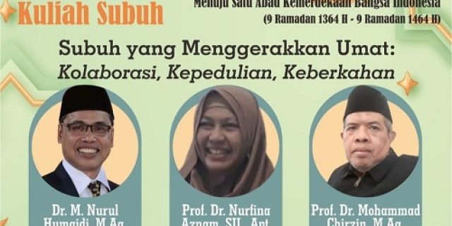 Subuh, Kolaborasi, Kepedulian, dan Keberkahan