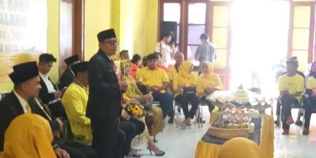 Setelah Dilantik Diperiode Kedua, Suryadi Dipercaya Jadi Ketua Fraksi Golkar di DPRD Kota Malang