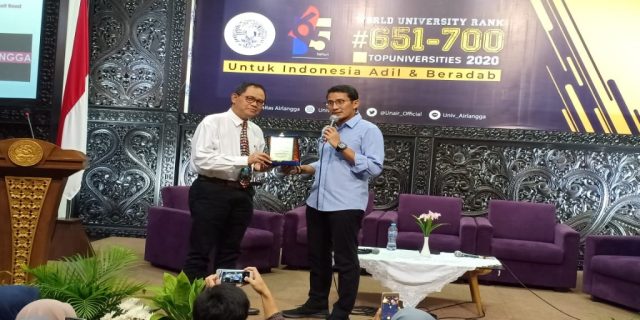 Berbicara Di Unair, Sandiaga : Kita harus pastikan UMKM juga bisa tumbuh berkembang