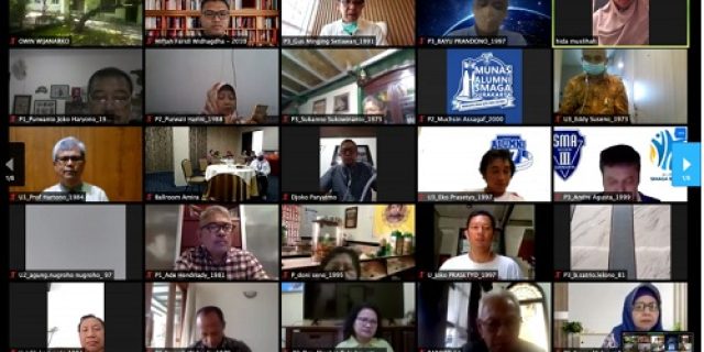 Alumni SMA 3 (Smaga) Solo Sukses Gelar Munas Alumni Virtual Pertama Di Indonesia