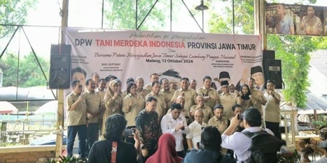 Pengurus DPW Tani Merdeka Jawa Timur 2024-2029 Resmi Dilantik