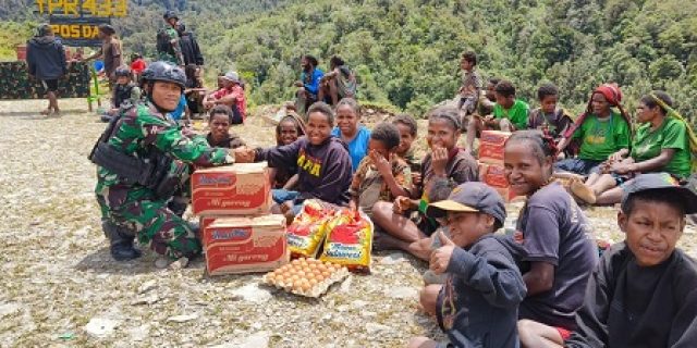 “Peduli Sampai Akhir”, Bentuk Pengabdian dan Kepedulian TNI oleh Satgas Yonif 433/JS kepada Masyarakat Nduga Atas, Papua