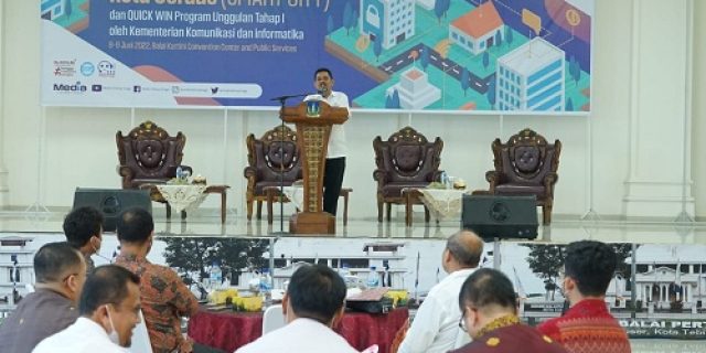 Pj Walikota Tebingtinggi Buka Bimtek Penyusunan Masterplan Smart City