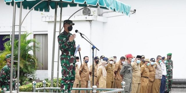 Letkol Kav Jackie Yudhantara Dandim 0204 Pimpin Pasukan Penegakan Disiplin Covid-19
