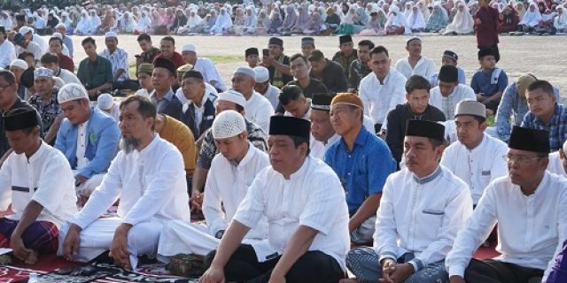 Ribuan Warga Shalat Idul Adha, 868 Ekor Hewan Qurban Disembelih di Tebingtinggi