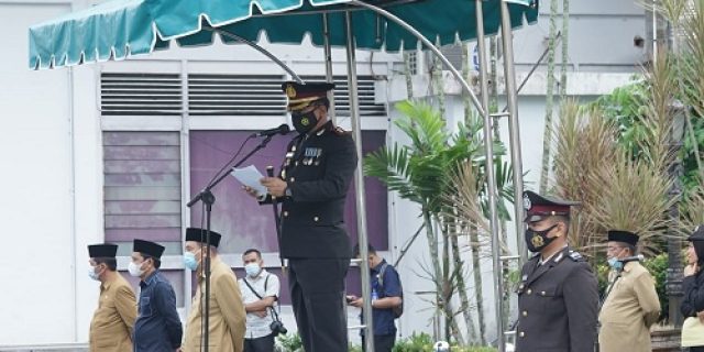 Kapolres Tebingtinggi Pimpin Upacara Peringatan Harkaitnas ke-133