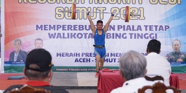 Walikota Tebingtinggi buka kejurda angkat besi Sumatera Utara tahun 2021