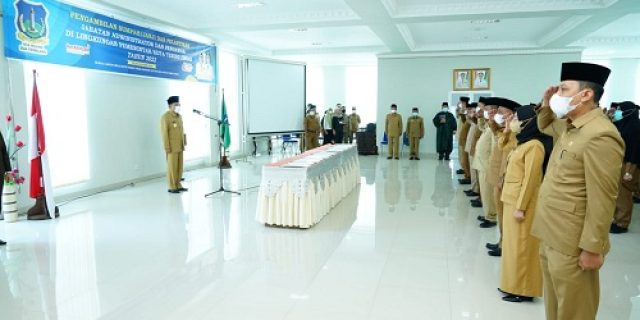 Walikota Lantik 61 Pejabat Administrator Dan Pengawasan Di Lingkungan Pemko Tebingtinggi