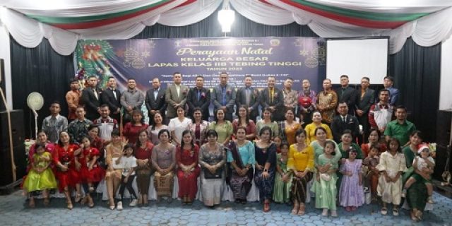 Perayaan Natal Oikumene Lapas Tebingtinggi Dipenuhi Damai Sukacita